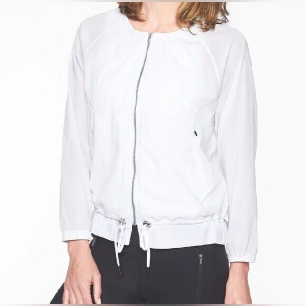 Athleta Featherweight Avenue Jacket White